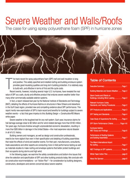 Severe Weather and Walls/Roofs