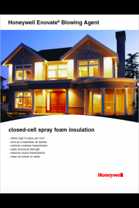 Honeywell Closed Cell Spray Foam Insulation