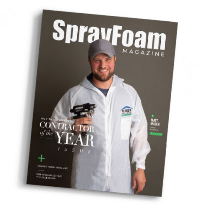 spray foam magazine 2020 contractor of the year winner Matt Mader