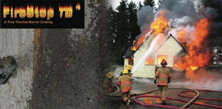 FireStop TB™ Provides Fireproof Coating and Thermal Protection Over Foam