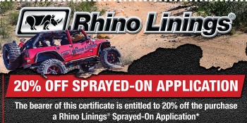 Rhino Linings Announces Year End Promotion